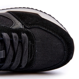 Scarpe da ginnastica da uomo Memory Foam System Big Star NN174350 Nere nero 2