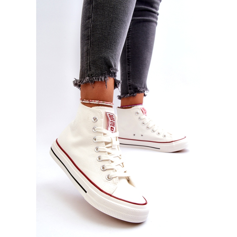 Women's High Big Star NN274276 Sneaker femminili bianca 3