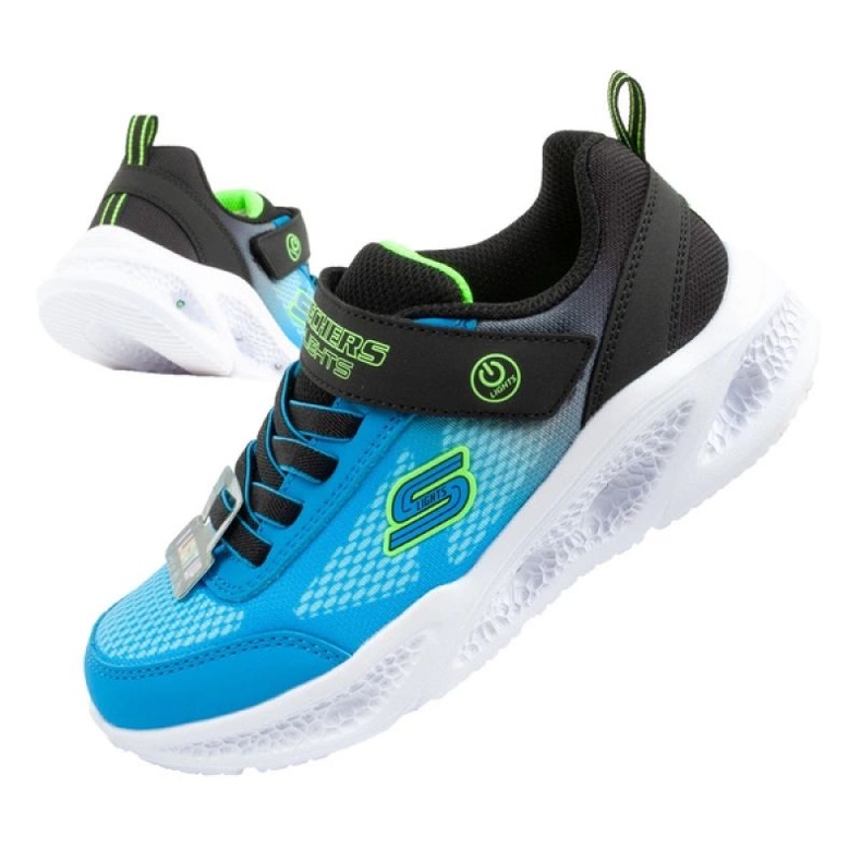 Skechers Schechers Meteor-Lights-Krendox 401495L/BKBL blu 1