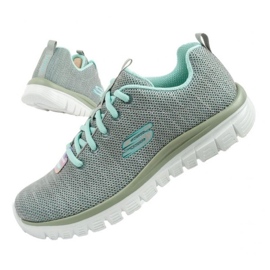 Skechers Schechers Graceful Twisted Fortune Shoes 12614/Gymn grigio 1