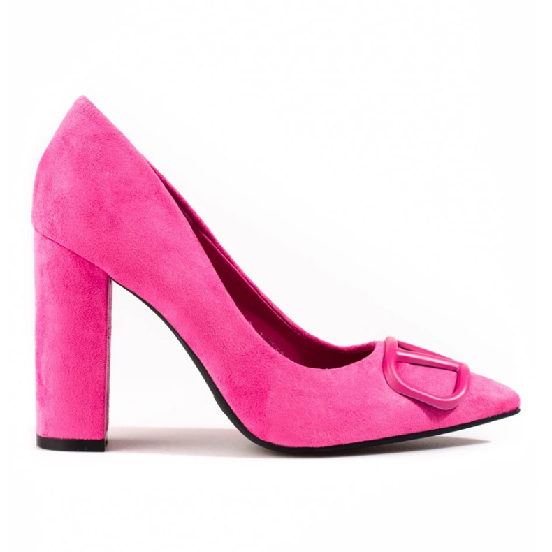 Décolleté Vinceza da donna in camoscio fucsia rosa 2