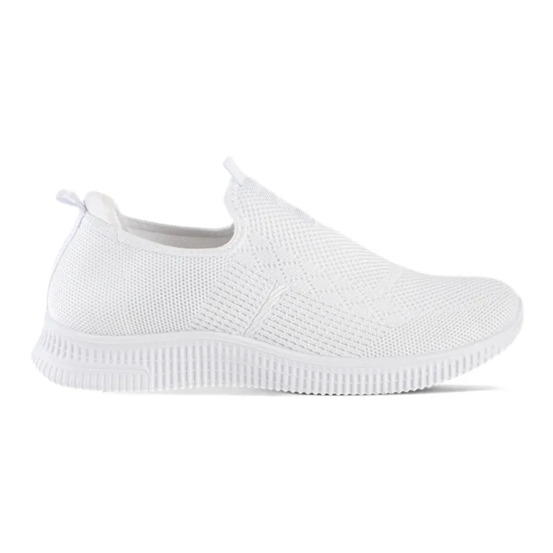 Scarpe sportive slip-on da donna bianche bianca 1