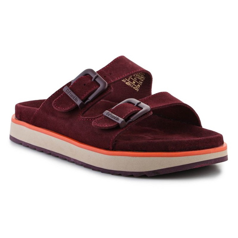 D.Franklin Flip Flip Filla del sandalo Nordico DFSH405004-BURG rosso 1
