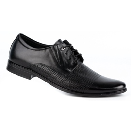 Olivier Scarpe eleganti da uomo in pelle 302T3 nere nero 2