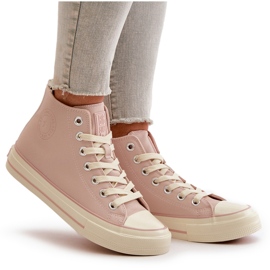 Sneakers Isolanti da Donna in Ecopelle Rosa Big Star OO274933 6
