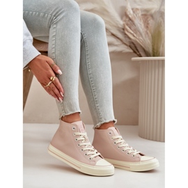 Sneakers Isolanti da Donna in Ecopelle Rosa Big Star OO274933 4