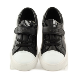 Sneakers sportive nere Big Star 374039 nero bianca 4