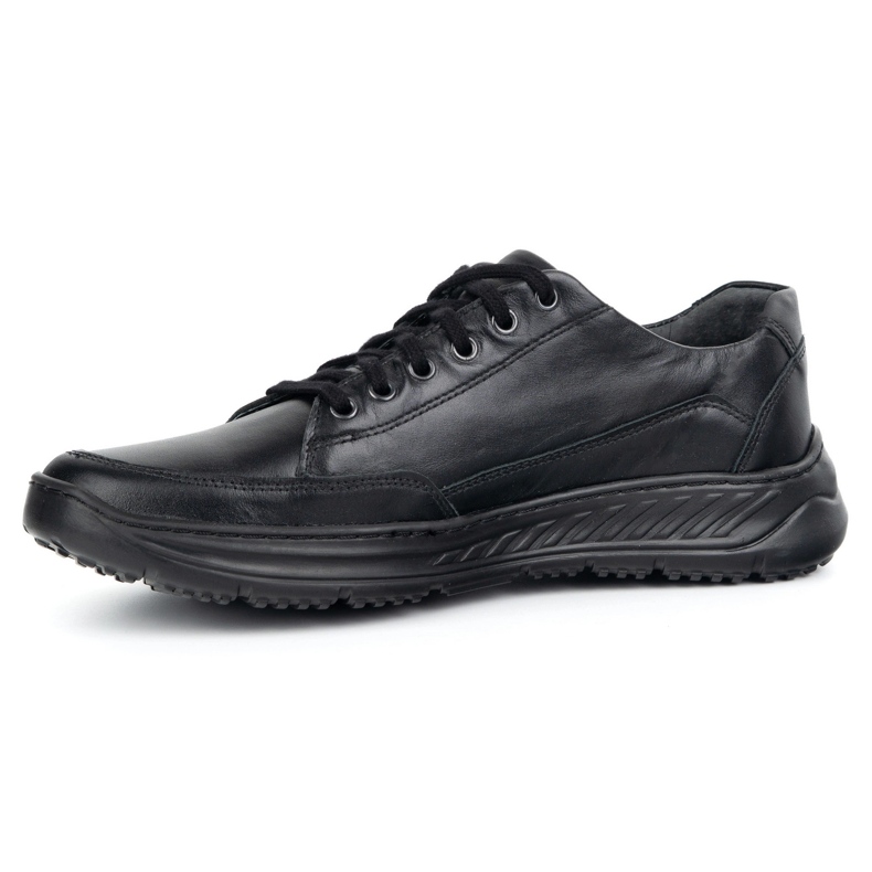 Scarpe in pelle maschile Olivier 928Ma Black nero 1