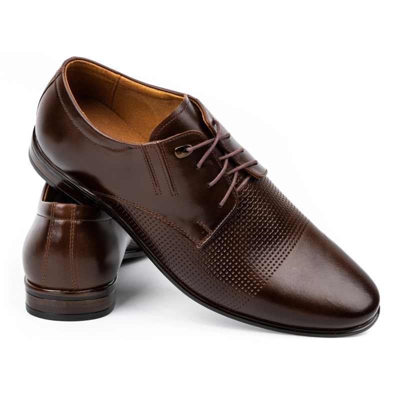 Olivier Scarpe da uomo, pelle formale 482 marrone scuro 3