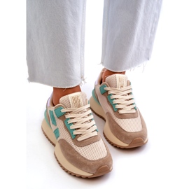 Sneaker sportive femminili Big Star NN274973 beige 4