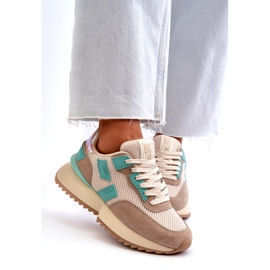 Sneaker sportive femminili Big Star NN274973 beige 3