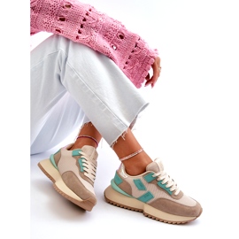 Sneaker sportive femminili Big Star NN274973 beige 1
