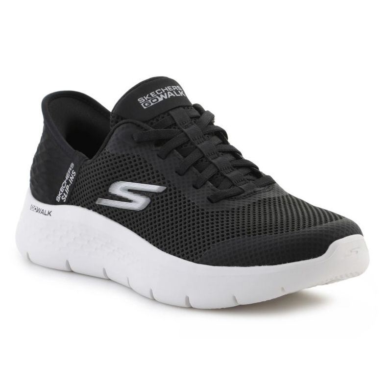 Skechers Schechers Slip-INSS: Go Walk Flex-Grand Ingresso 124836-BKW Scarpe nero 1