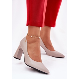 Eleganti pompe sul Vinceza 62221 Barb grigio 1