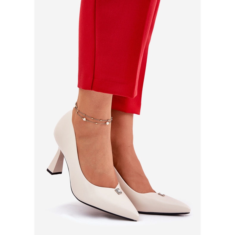 Eleganti pompe sul beige Vinceza 62222 esteso 1