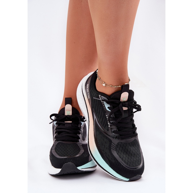 Scarpe sportive femminili Big Star RR274A160 Sistema hi-polestro nero 2