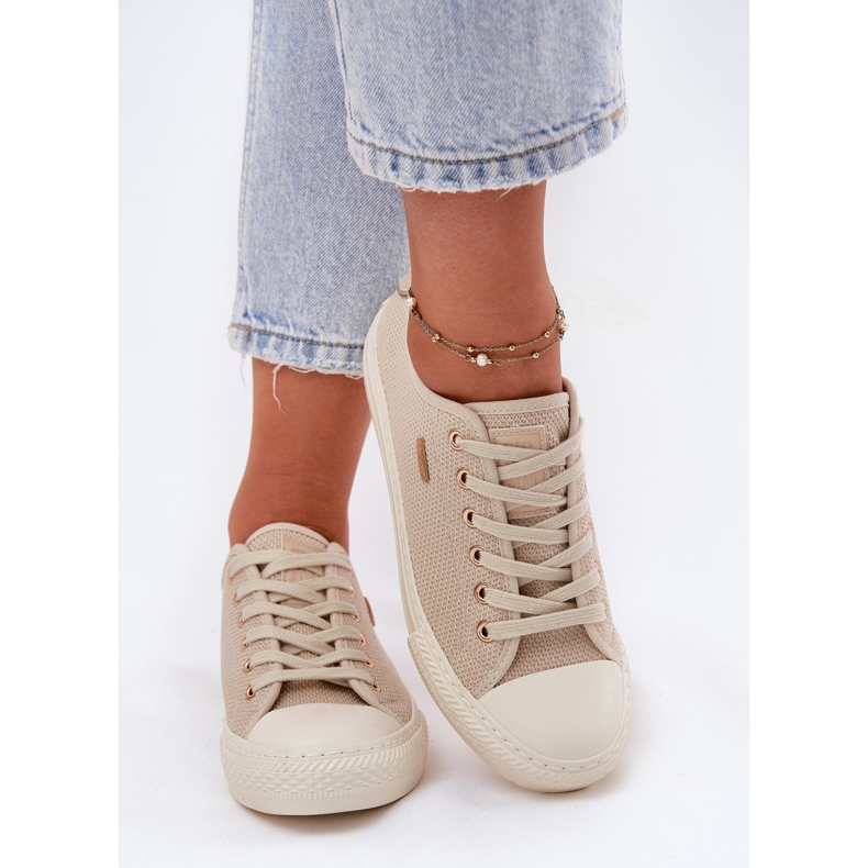 Sneaker materiale femminile Big Star RR274767 beige 1