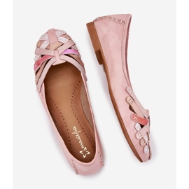 Ballerinas in pelle femminile Maciejka 01358-51 rosa 2