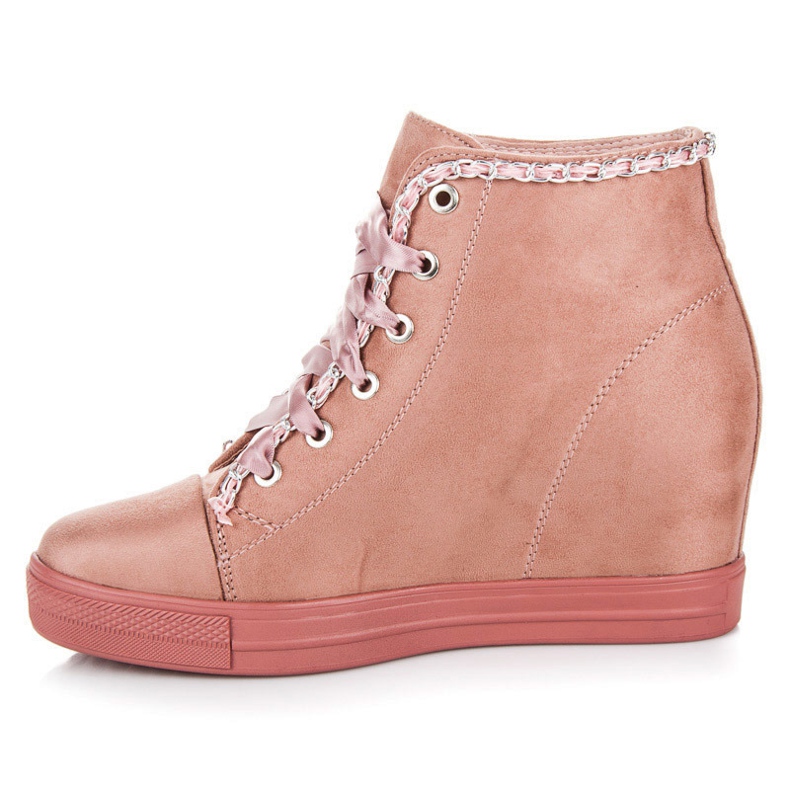 Seastar Sneakers Legate Con Un Nastro rosa 1
