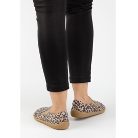 Olivier Leopard minimalista a piedi nudi femminile 1308pol marrone 2