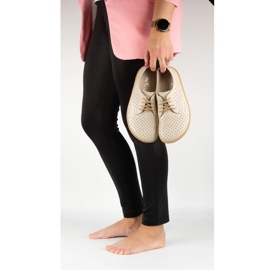 Olivier Sneaker minimaliste a piedi nudi da donna 1288pol beige 2