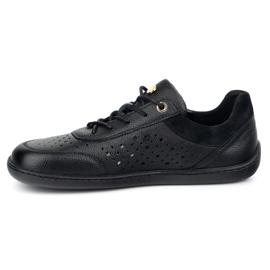 Olivier Sneaker minimaliste donne a piedi nudi 1769pol nero 1