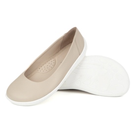 Olivier Le pompe minimaliste femminili a piedi nudi sono scivolate 1771pol beige 1