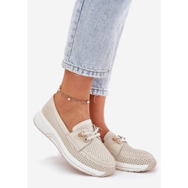 ARTIKER Scarpe in pelle realizzate in pelle naturale sulla piattaforma beige artierista 56c2102 1
