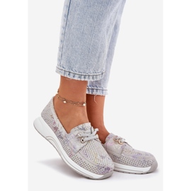 Scarpe in pelle scamosciata realizzate in pelle naturale sulla piattaforma grigia ARTIKER 56C2104 grigio 1