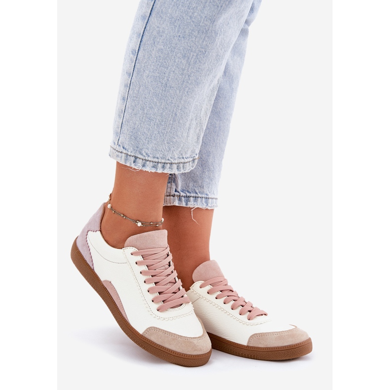 Sneaker in pelle da donna Zazoo N1220 bianco bianca 1