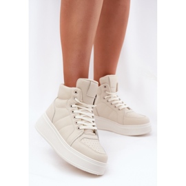 Evento Sneaker da donna alte sulla piattaforma beige 2