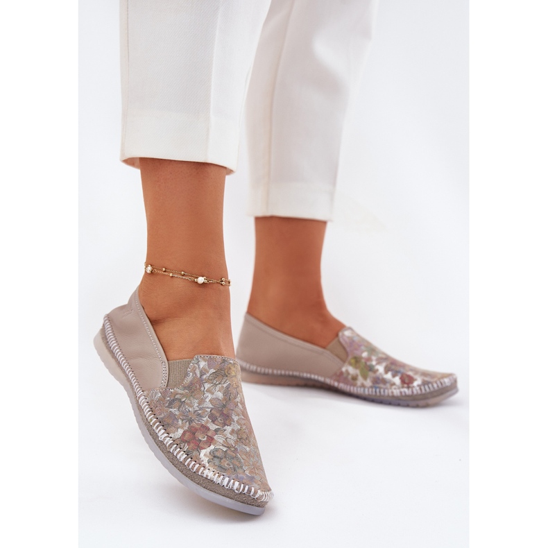 Ballerinas in pelle modellata Maciejka T3512-73 beige 2