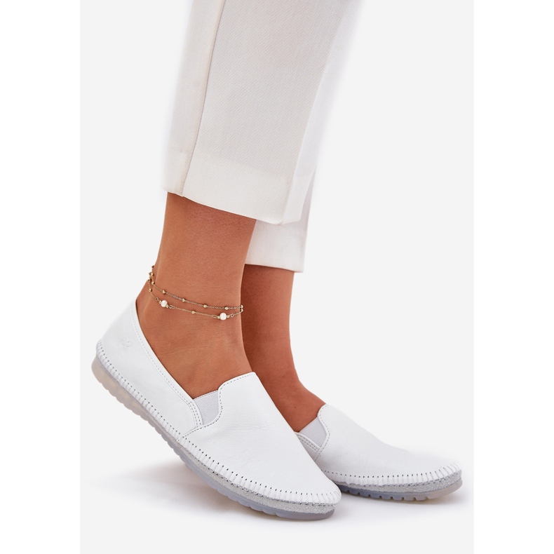 Maciejka Leather Ballerinas T3512-11 Bianco bianca 1