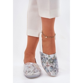 Ballerinas in pelle con motivo Maciejka T1930-38 bianco 2