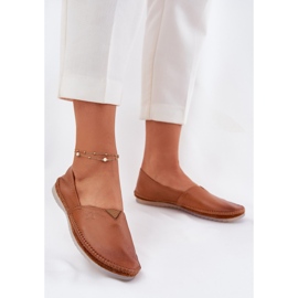 Ballerine in pelle liscia maciejka t1930-29 marrone 2