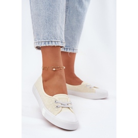 Sneaker Sneaker femminili con ricamo Lee Cooper LCW-25-31-3445L beige 2