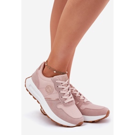 Sneaker femminili sulla piattaforma Big Star RR274489 Sistema rosa hi-poolish 1