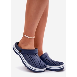 Evento Light schiuma da donna blu scuro pantofole 1