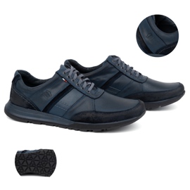 Antex Scarpe stringate da uomo in pelle Sport Style 310GT blu 1
