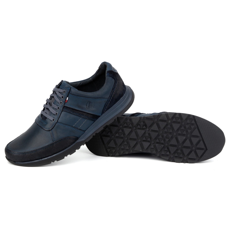 Antex Scarpe stringate da uomo in pelle Sport Style 310GT blu 3