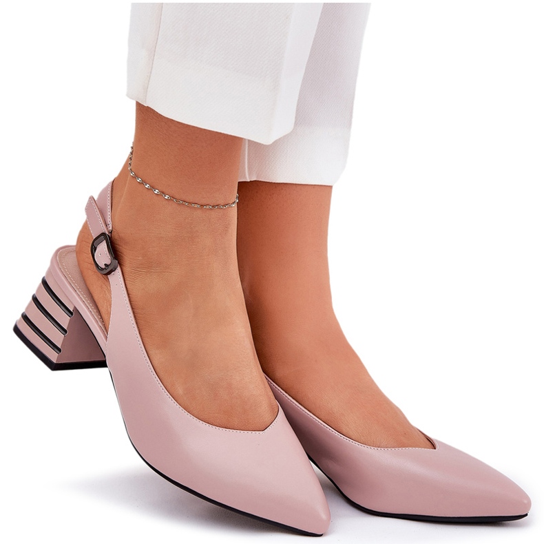 Teli alti femminili con naso appuntito Vinceza 62217 Pink sporco rosa 7