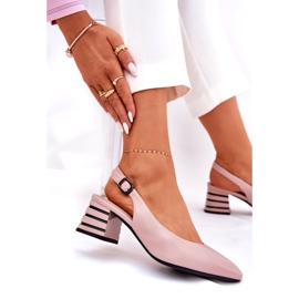 Teli alti femminili con naso appuntito Vinceza 62217 Pink sporco rosa 5