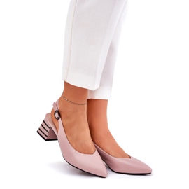 Teli alti femminili con naso appuntito Vinceza 62217 Pink sporco rosa 1