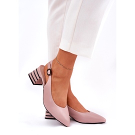 Teli alti femminili con naso appuntito Vinceza 62217 Pink sporco rosa 3