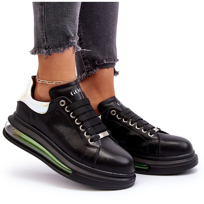 Sneaker Sports Women's Leather's Leather Goe NN2N4030 Black nero 6