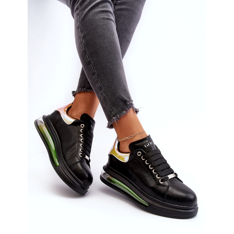 Sneaker Sports Women's Leather's Leather Goe NN2N4030 Black nero 2