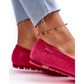 Mocassini da donna in ecopelle scamosciata Big Star NN274934 Memory Foam System Fucsia rosa 1