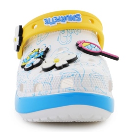 Flap della piattaforma Puffi CROCS CLOG 210822-90H bianco 2