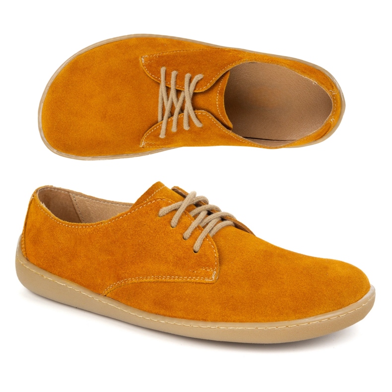 Olivier Sneaker minimaliste a piedi nudi da donna 1288pol giallo 1
