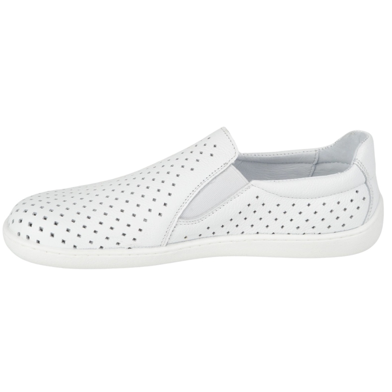 Olivier Openwork minimalista a piedi nudi femminile scivolando 1308pol bianco 1
